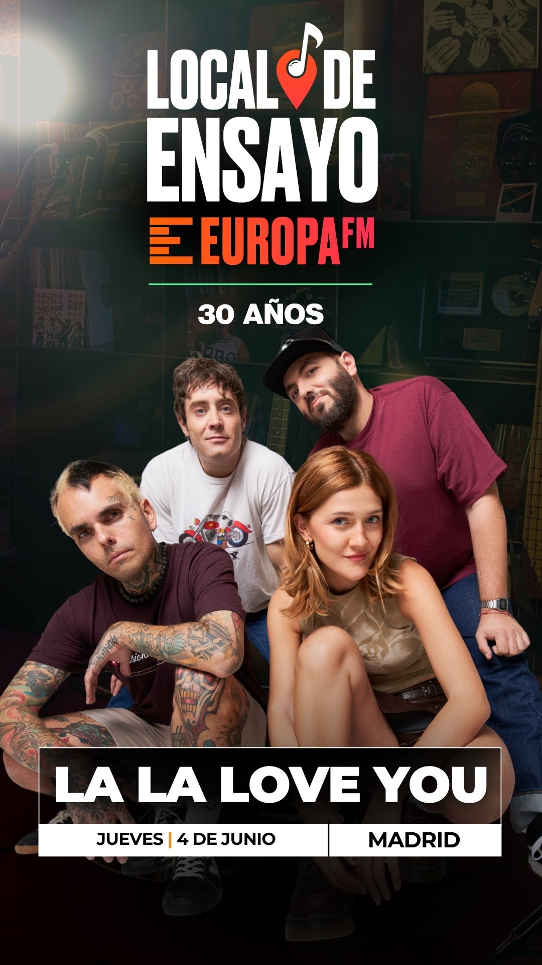 La La Love You en Local de Ensayo Europa FM La La Love You en Local de Ensayo Europa FM