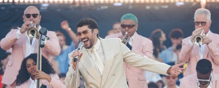 Bad Bunny actuando en el Estadi Olimpic Lluis Companys de Barcelona Bad Bunny actuando en el Estadi Olimpic Lluis Companys de Barcelona