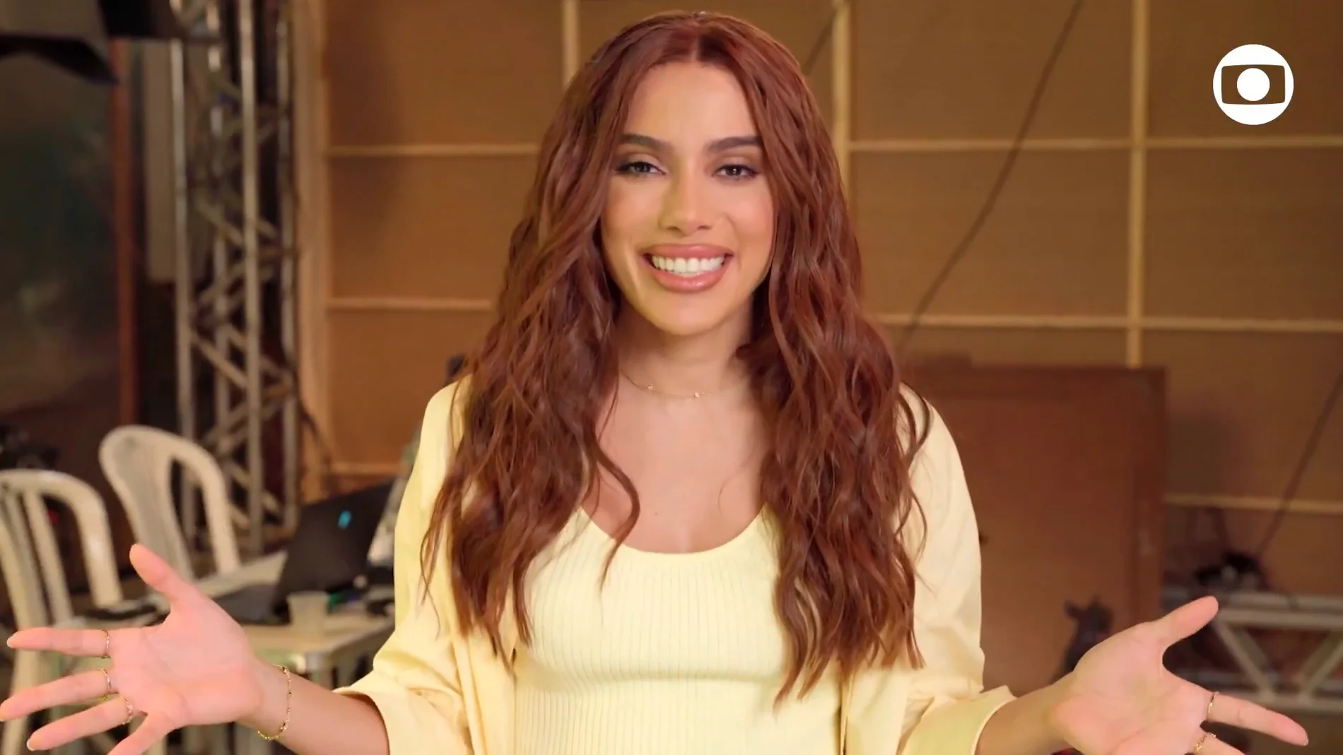 Anitta en el anuncio de su participación en la película Anitta en el anuncio de su participación en la película
