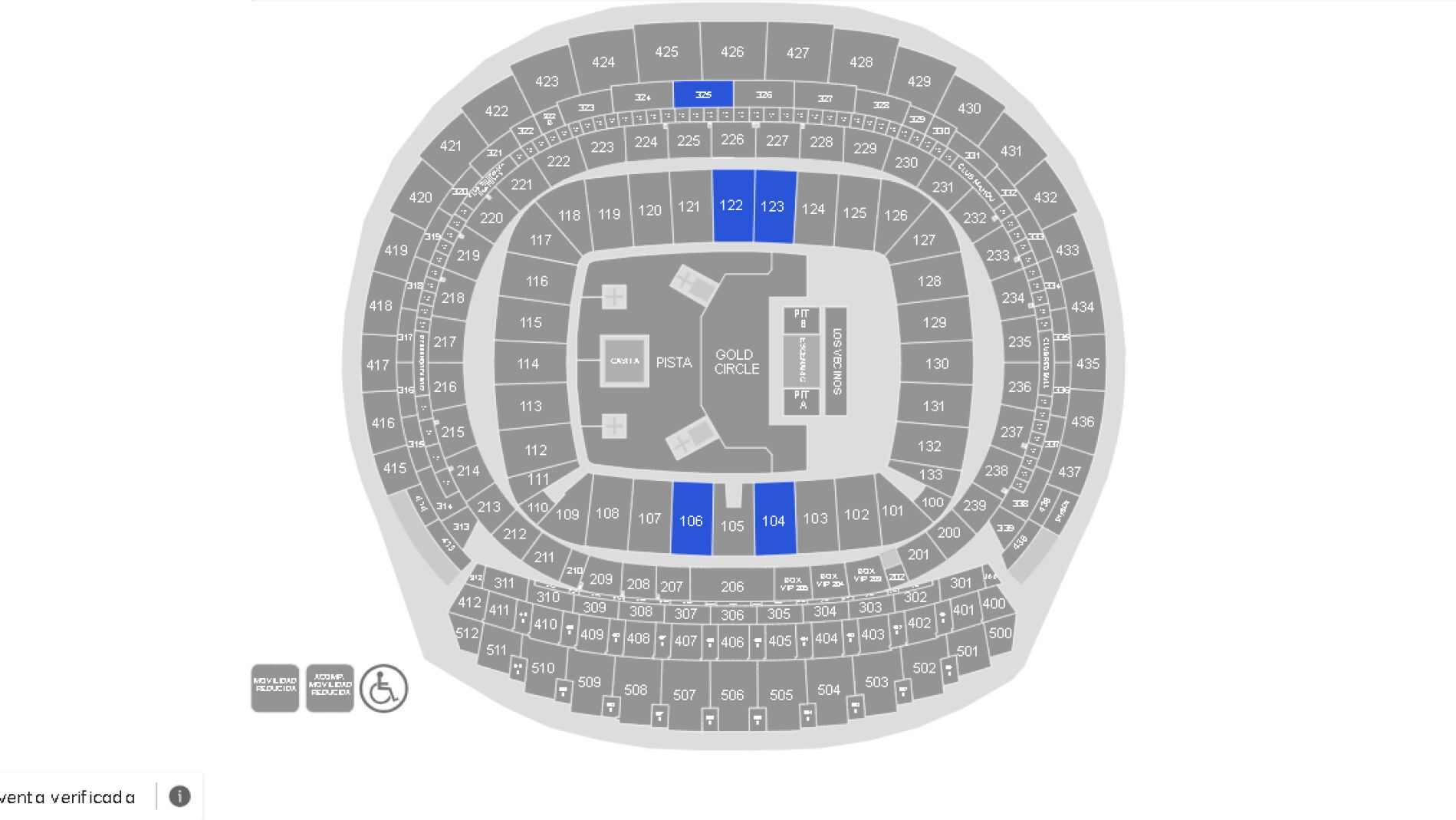 Plano del Riyadh Air Metropolitano para los conciertos de Bad Bunny