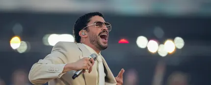 Bad Bunny en un concierto en Barcelona Bad Bunny en un concierto en Barcelona