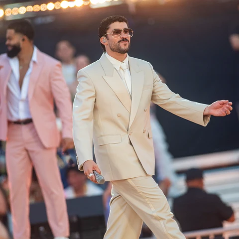 Bad Bunny actuando en Barcelona Bad Bunny actuando en Barcelona