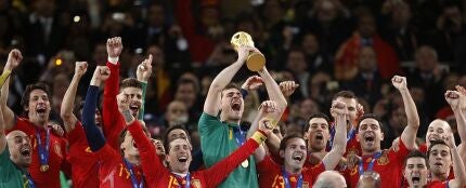 Espa&ntilde;a celebra el Mundial de Sud&aacute;frica 2010