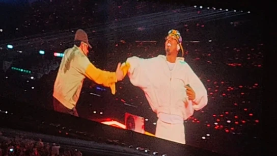 Bad Bunny y Myke Towers en el Metropolitano de Madrid Bad Bunny y Myke Towers en el Metropolitano de Madrid