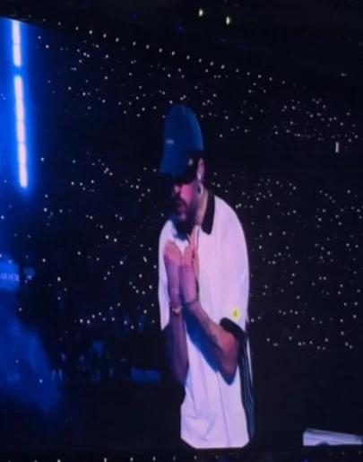 Bad Bunny, en el concierto del 3 de junio de 2026 en Madrid. Bad Bunny, en el concierto del 3 de junio de 2026 en Madrid.