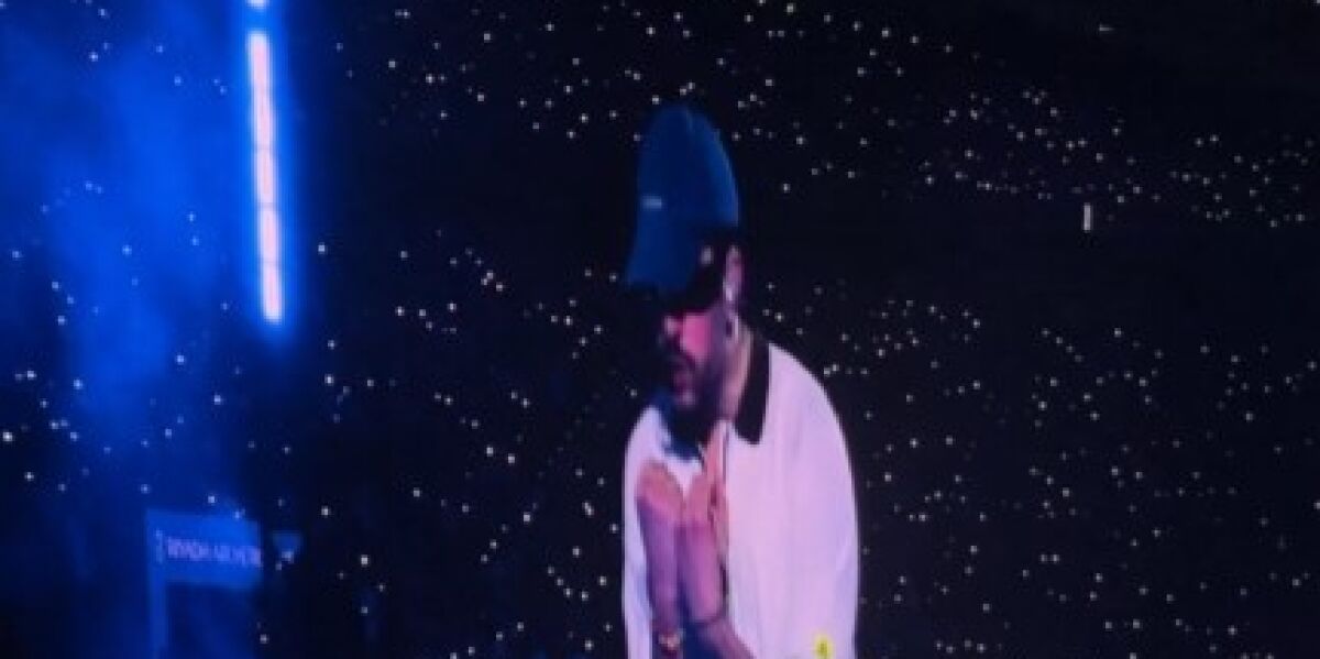 Bad Bunny, en el concierto del 3 de junio de 2026 en Madrid.