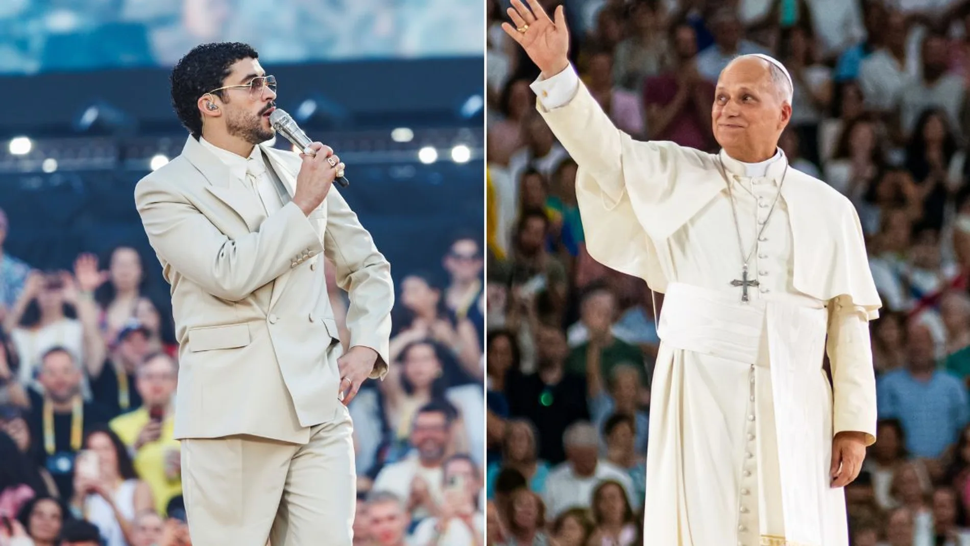 Bad Bunny, en el estadio Metropolitano de Madrid y el papa León XIV, en el Bernabéu Bad Bunny, en el estadio Metropolitano de Madrid y el papa León XIV, en el Bernabéu