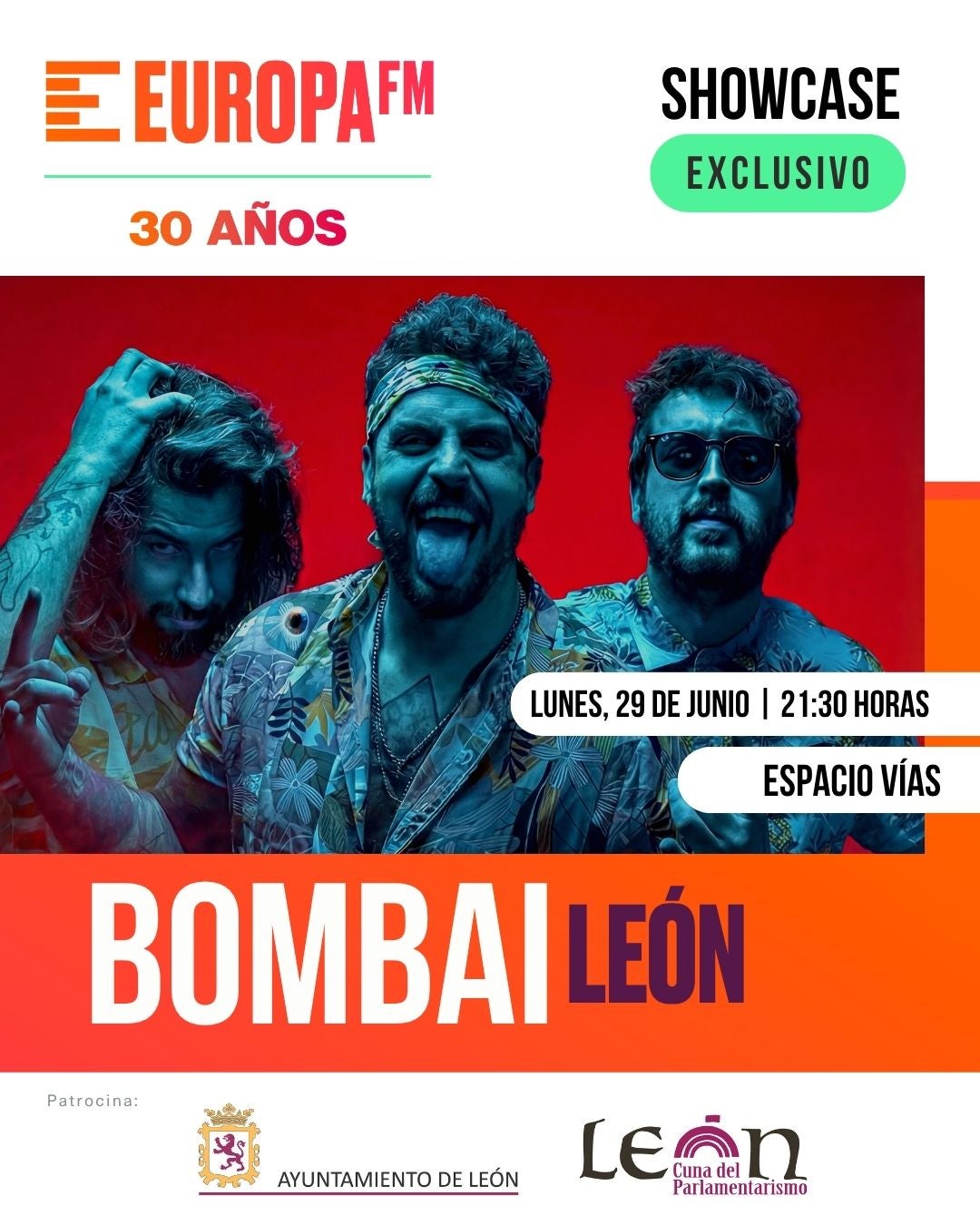 Apúntate al showcase exclusivo de Bombai en León con Europa FM Apúntate al showcase exclusivo de Bombai en León con Europa FM