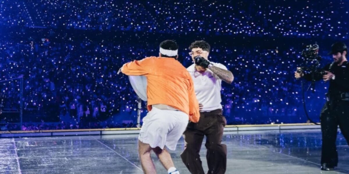 Bad Bunny y Lunay en el concierto de Madrid del 14 de junio.