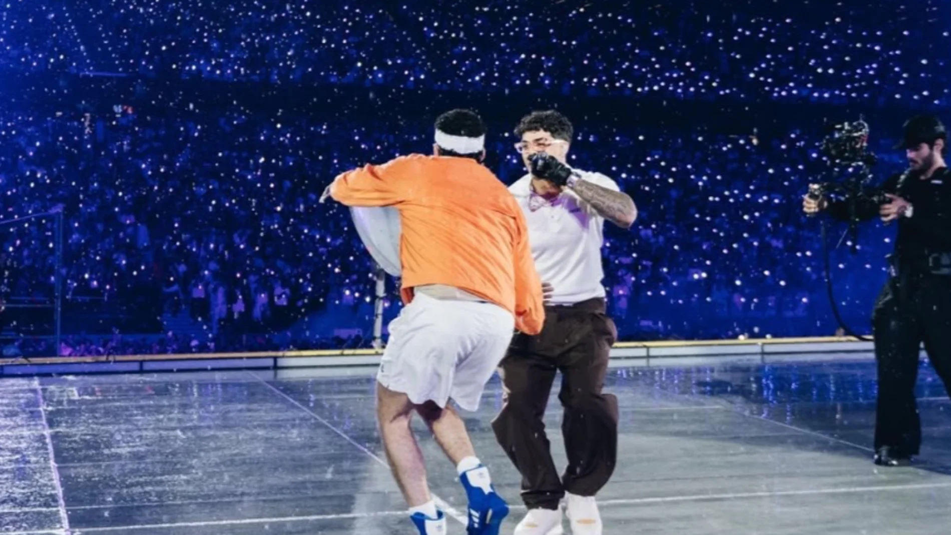 Bad Bunny y Lunay en el concierto de Madrid del 14 de junio. Bad Bunny y Lunay en el concierto de Madrid del 14 de junio.