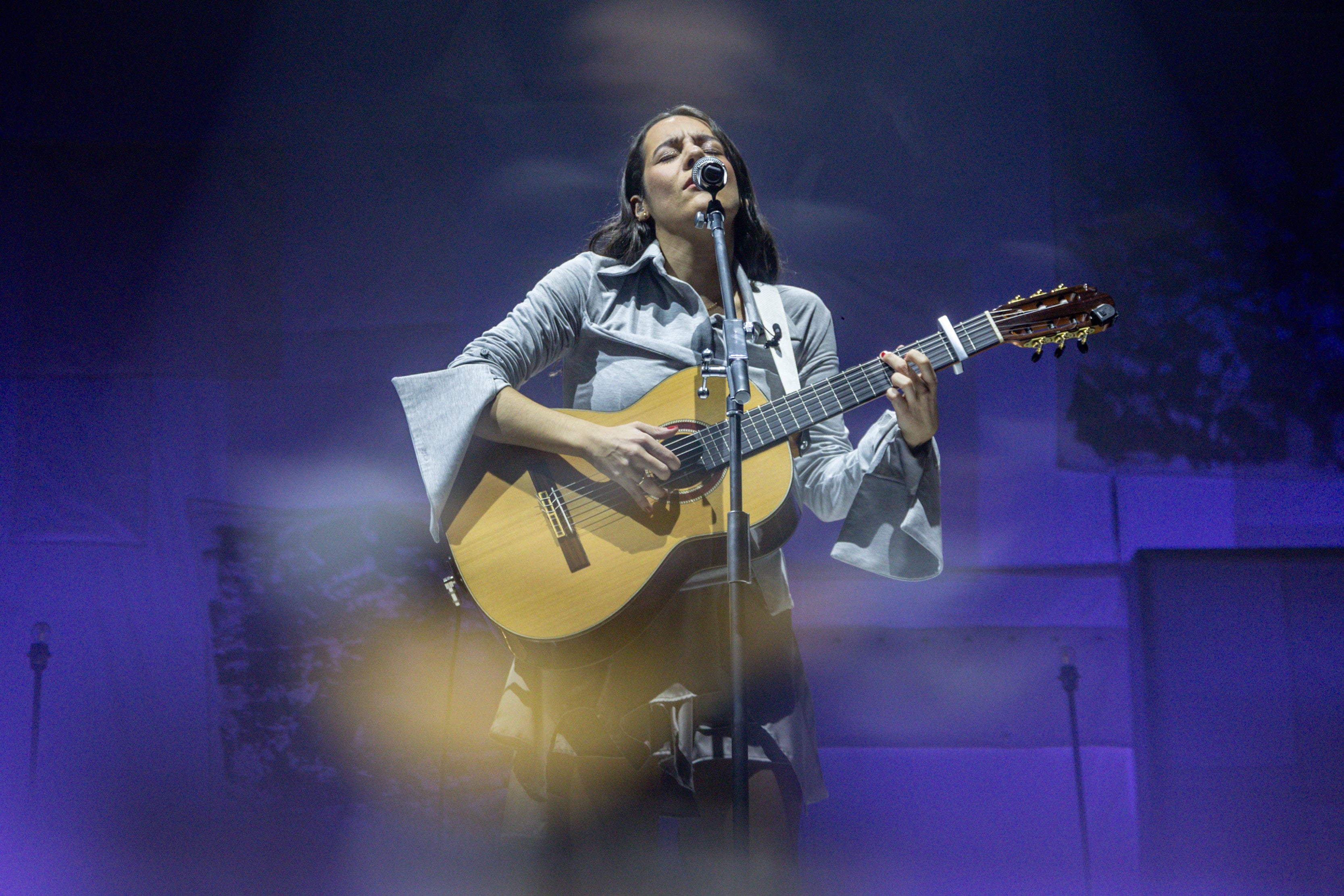 Valeria Castro en el Movistar Arena de Madrid. Valeria Castro en el Movistar Arena de Madrid.