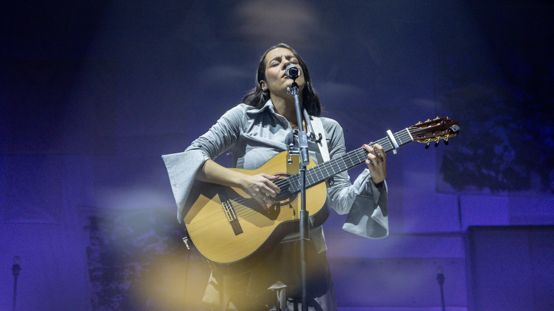 Valeria Castro en el Movistar Arena de Madrid. Valeria Castro en el Movistar Arena de Madrid.