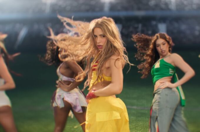 Shakira, en el videoclip de 'Dai Dai'