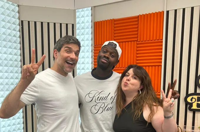Lamine Thior y Lalachus con Nacho García en Cuerpos especiales Lamine Thior y Lalachus con Nacho García en Cuerpos especiales