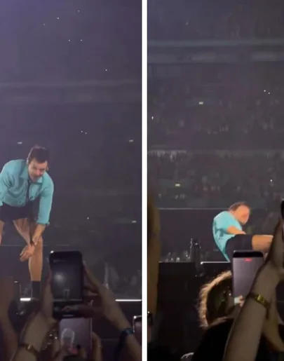 Harry Styles, durante su concierto en Londres. Harry Styles, durante su concierto en Londres.