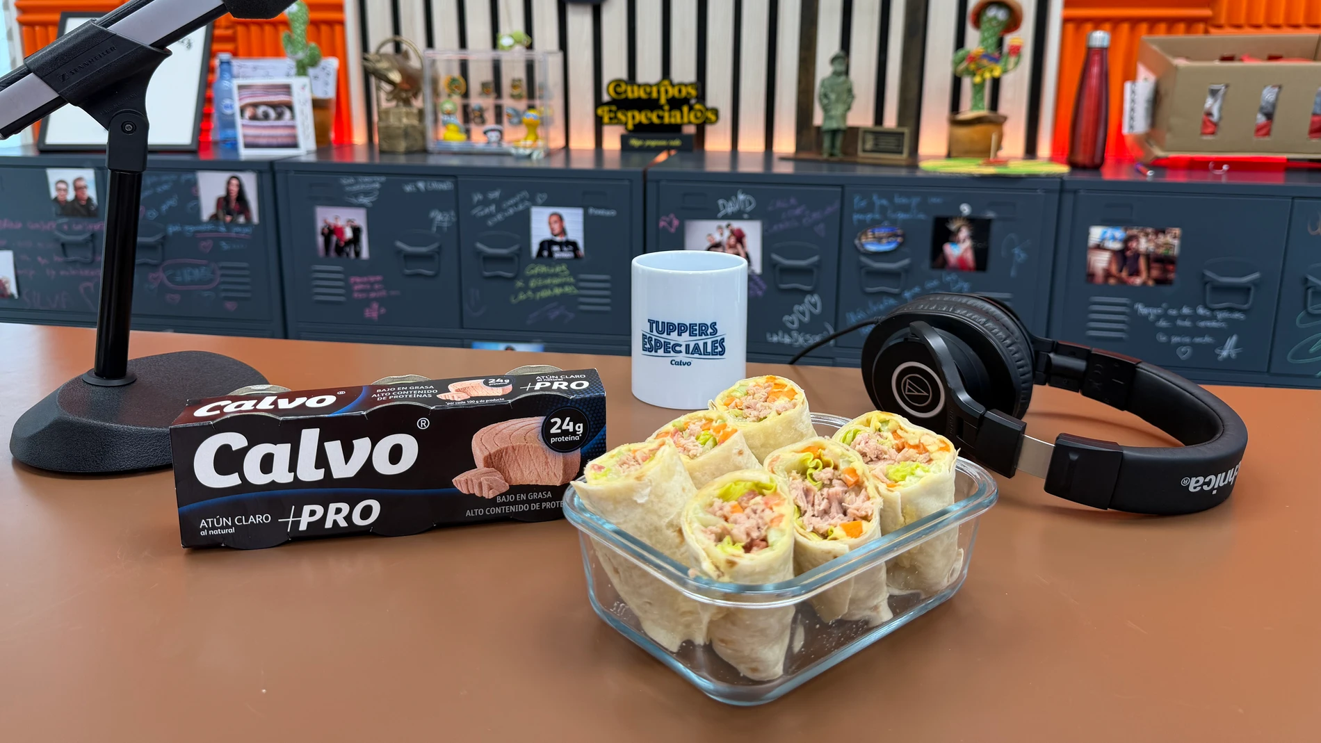 Wrap de hummus con verduras y atún claro Calvo +PRO Wrap de hummus con verduras y atún claro Calvo +PRO