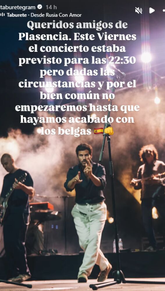 Taburete reprograma su concierto en Plasencia