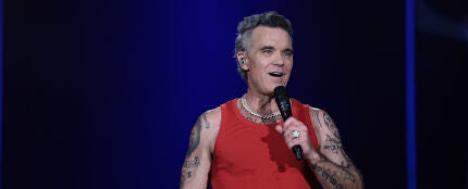 Robbie Williams arrasa en el BBK con reacci&oacute;n a la victoria de Espa&ntilde;a contra B&eacute;lgica en el Mundial