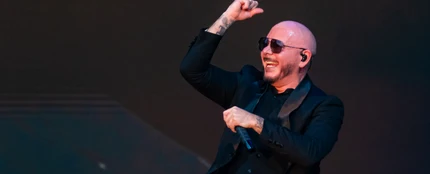 Pitbull en su concierto en Londres Pitbull en su concierto en Londres