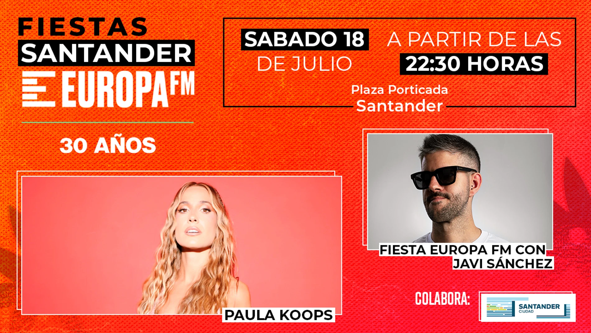 Paula Koops, protagonista del concierto Europa FM de la Semana Grande de Santander Paula Koops, protagonista del concierto Europa FM de la Semana Grande de Santander