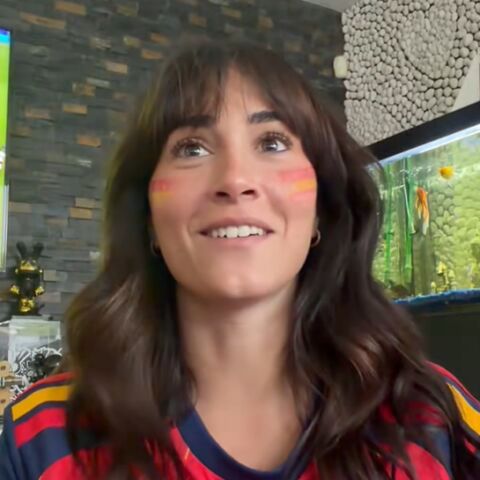 Aitana antes del partido de España contra Francia en la semifinal del Mundial
