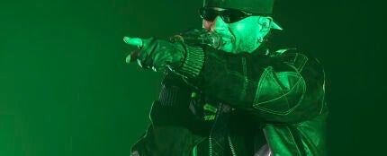El cantante Feid, durante su concierto del 16 de julio de 2026 en el Movistar Arena de Madrid.