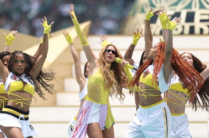 Shakira, en la ceremonia de inauguración del Mundial de fútbol 2026 en CDMX. Shakira, en la ceremonia de inauguración del Mundial de fútbol 2026 en CDMX.