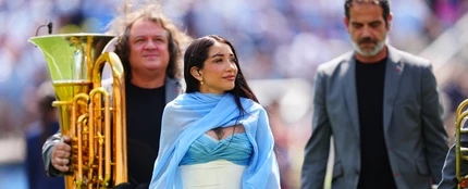 María Becerra canta el himno de Argentina en la final del Mundial 2026 María Becerra canta el himno de Argentina en la final del Mundial 2026