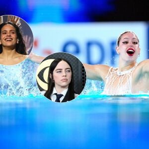 Montaje de Rosal&iacute;a y Billie Eilish con Iris Ti&oacute;