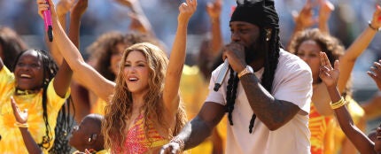Shakira y Burna Boy en la final del Mundial 2026