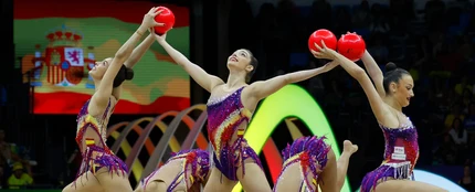 Equipo español de rítmica en el pasado Mundial de Río de Janeiro disputado en agosto de 2025 Equipo español de rítmica en el pasado Mundial de Río de Janeiro disputado en agosto de 2025