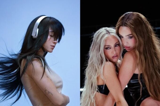 Aitana y Ana Mena con Lola Índigo