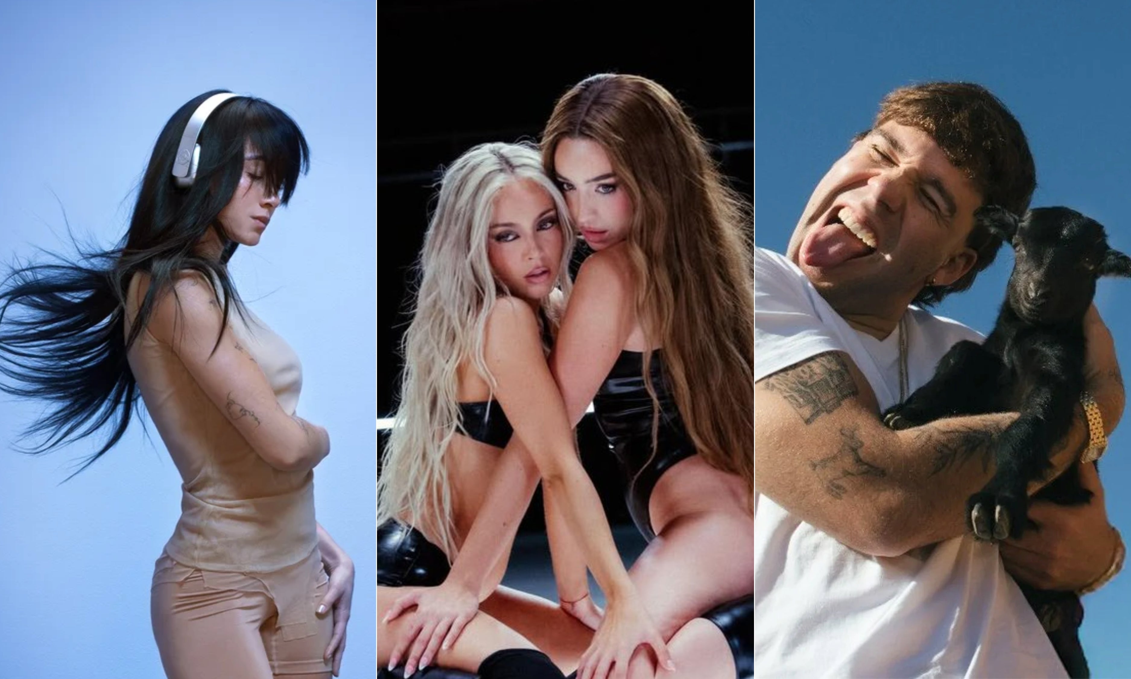 Aitana, Ana Mena con Lola Índigo y Quevedo Aitana, Ana Mena con Lola Índigo y Quevedo