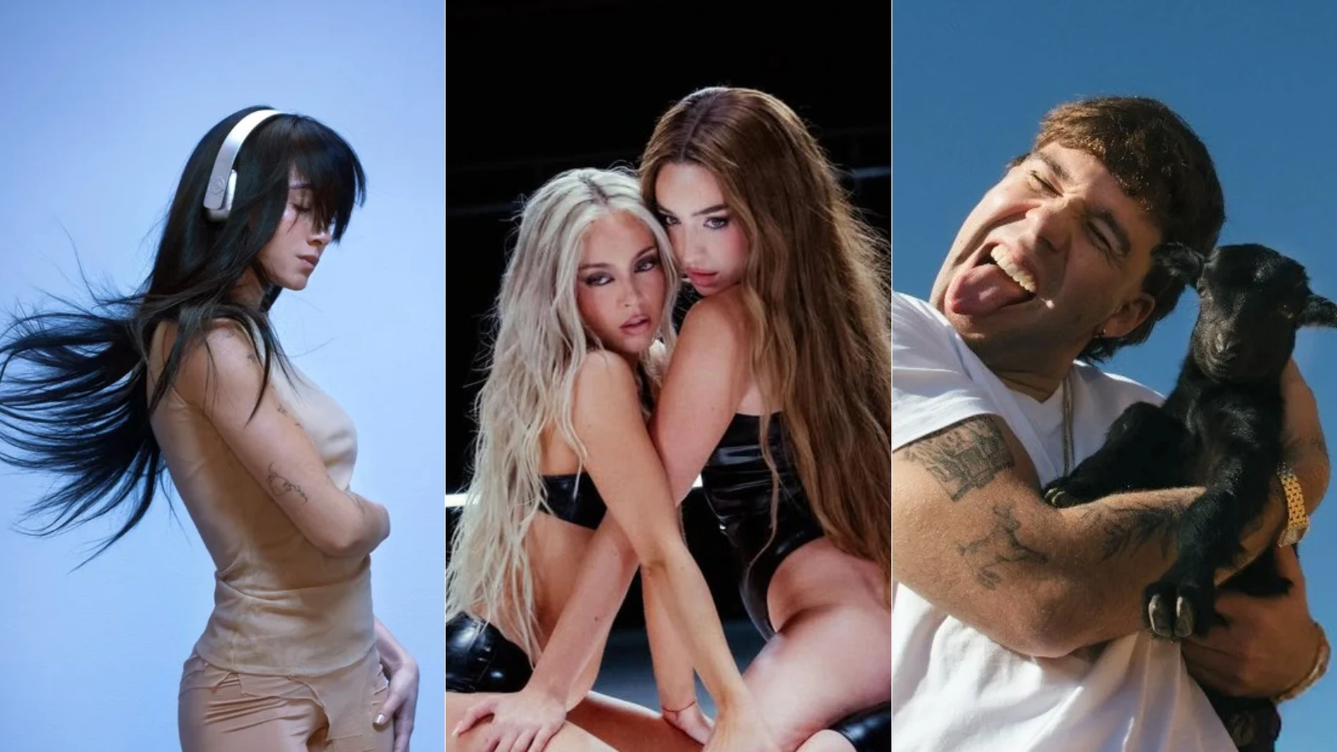 Aitana, Ana Mena con Lola Índigo y Quevedo Aitana, Ana Mena con Lola Índigo y Quevedo