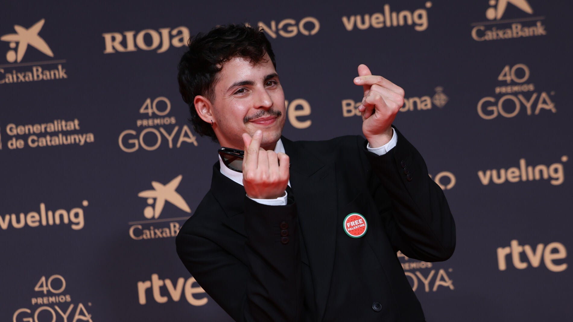 Omar Banana en la alfombra roja de los Goya 2026
