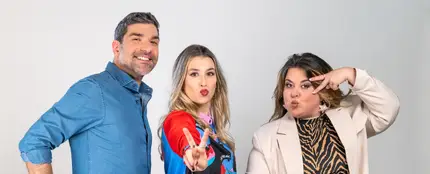 Nacho García, Eva Soriano y Lalachus, presentadores de 'Cuerpos especiales' Nacho García, Eva Soriano y Lalachus, presentadores de 'Cuerpos especiales'