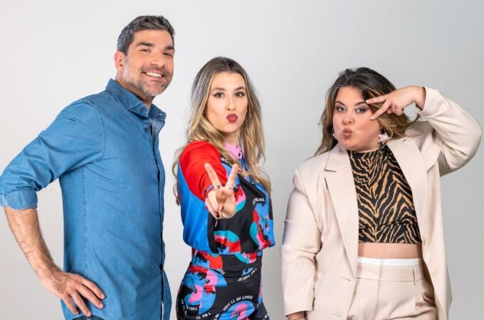 Nacho García, Eva Soriano y Lalachus, presentadores de 'Cuerpos especiales'
