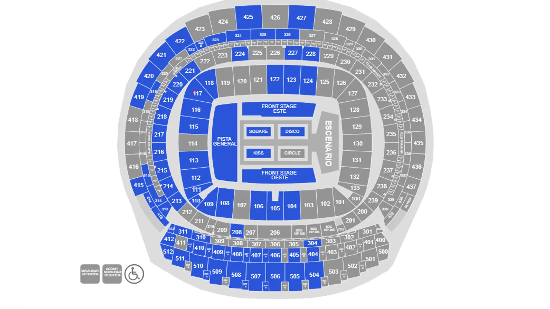Plano Estadio Metropolitano de Madrid con las entradas para el concierto de Harry Styles Plano Estadio Metropolitano de Madrid con las entradas para el concierto de Harry Styles