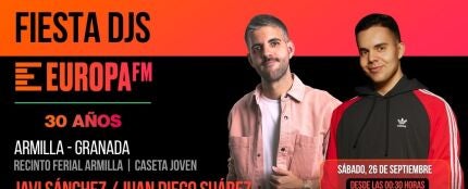 Vente a celebrar con en la Fiesta DJ Europa FM de Armilla (Granada)
