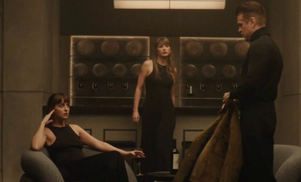 Dakota Jonhson, Colin Farrell y Taylor Swift en el videoclip de 'Patient Zero' Dakota Jonhson, Colin Farrell y Taylor Swift en el videoclip de 'Patient Zero'