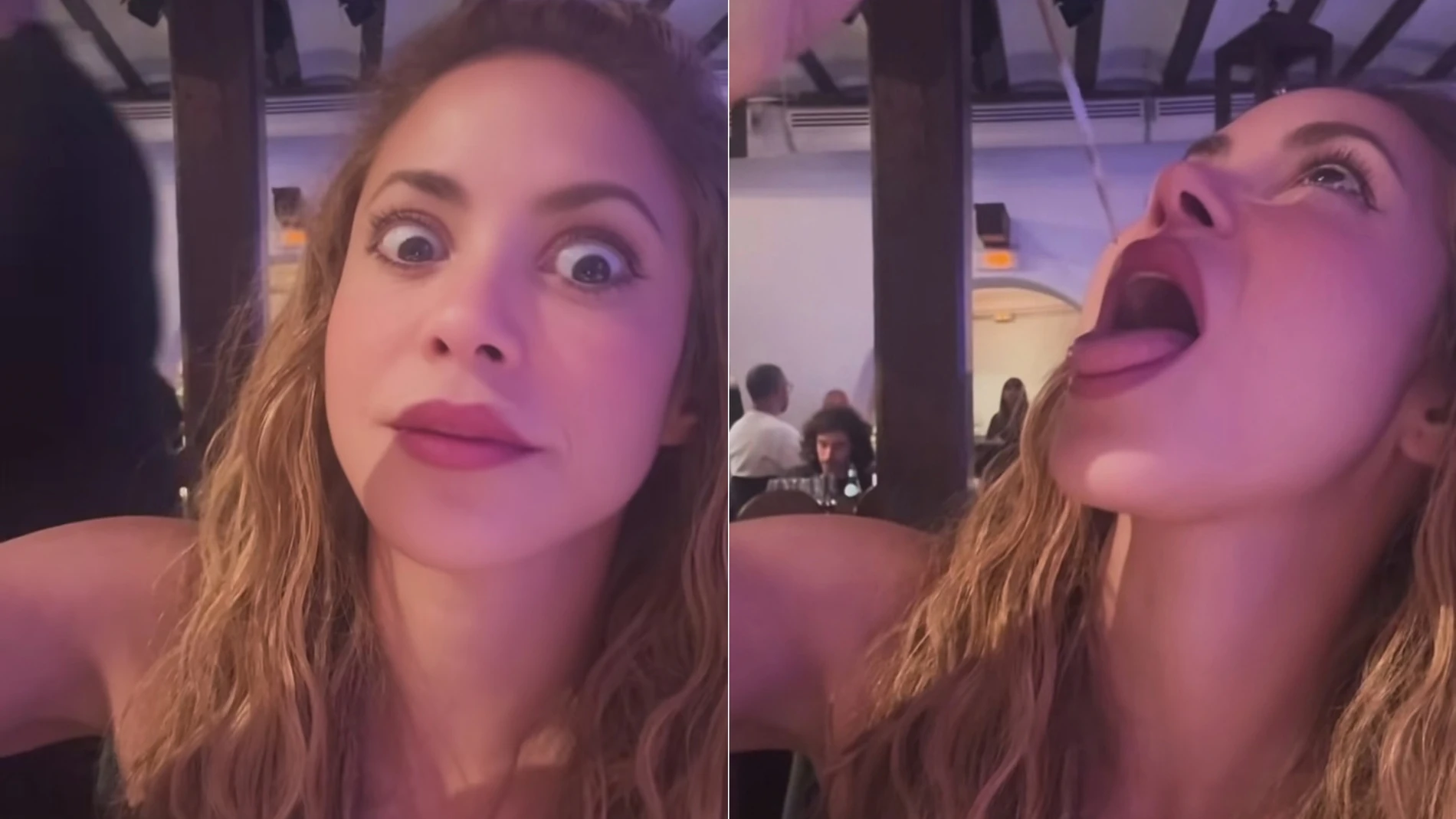 Shakira bebiendo una gota de un vino de 200 años Shakira bebiendo una gota de un vino de 200 años