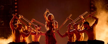 Shakira en su residencia de conciertos en Madrid