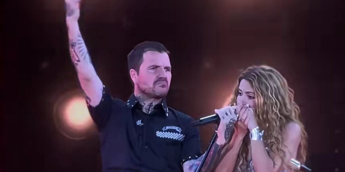 Dani Mart&iacute;n y Shakira en el &uacute;ltimo concierto de la residencia de Madrid