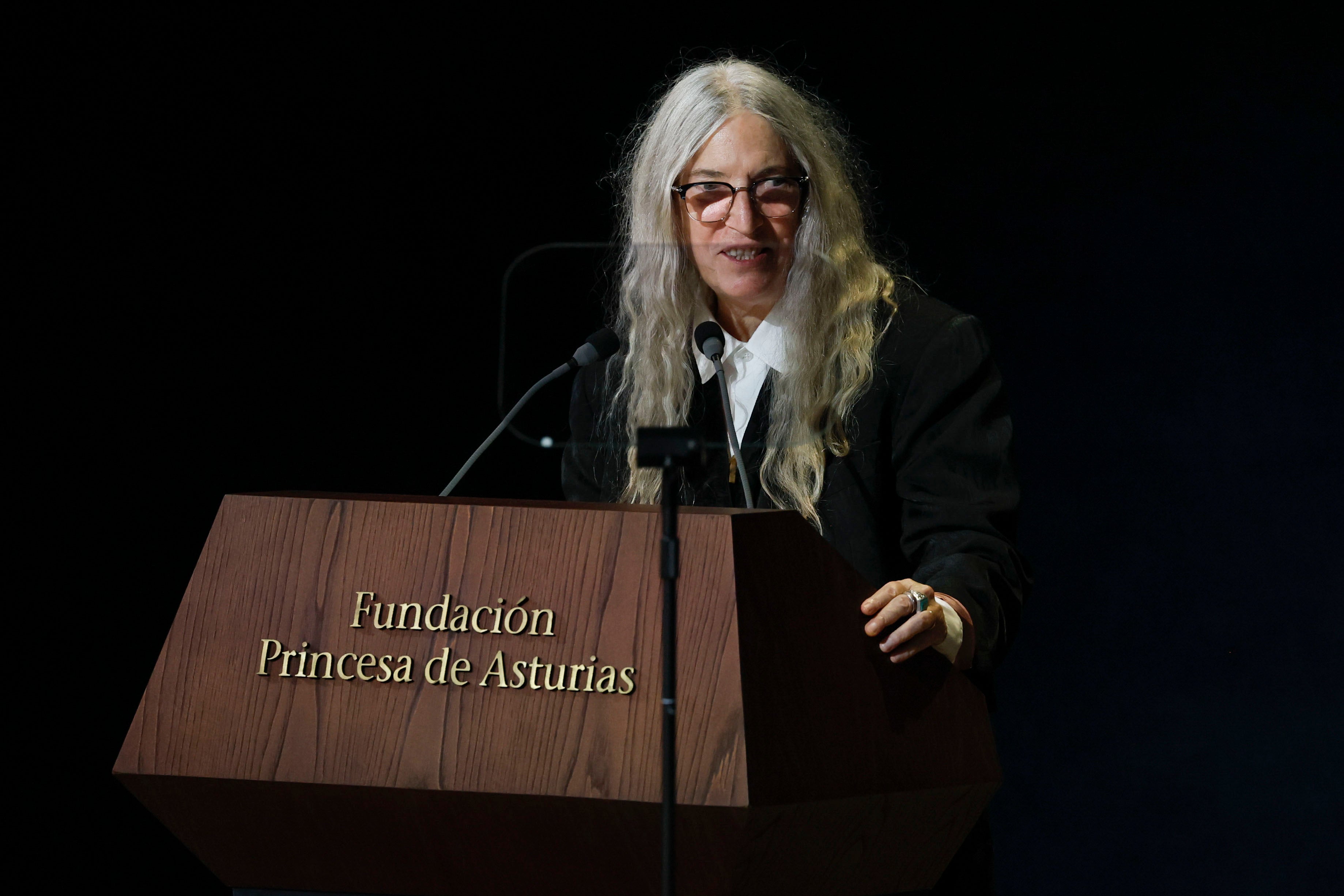 Patti Smith recoge el Premio Princesa de Asturias de las Artes Patti Smith recoge el Premio Princesa de Asturias de las Artes