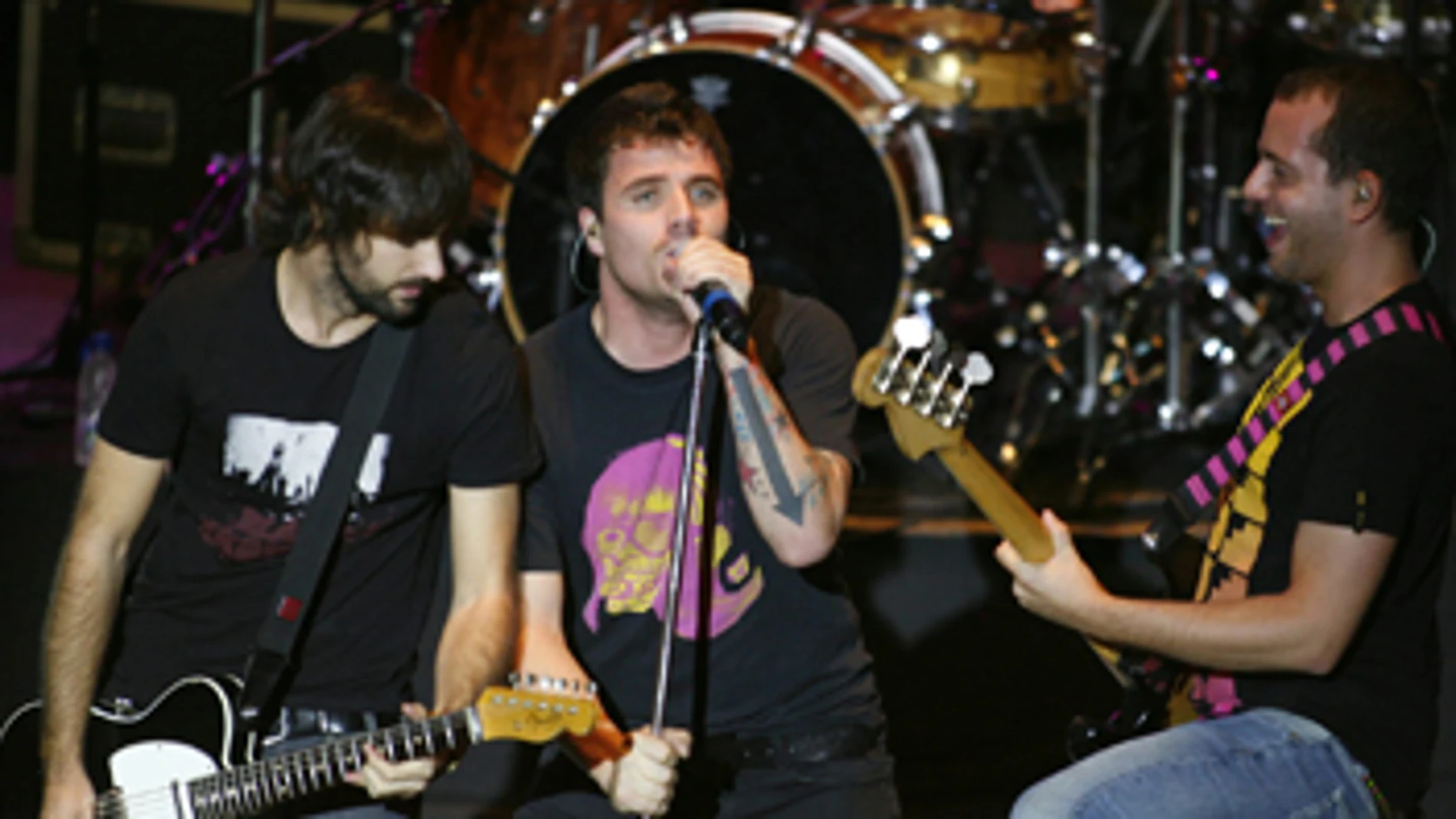 El Canto del Loco durante su concierto en Caracas El Canto del Loco durante su concierto en Caracas