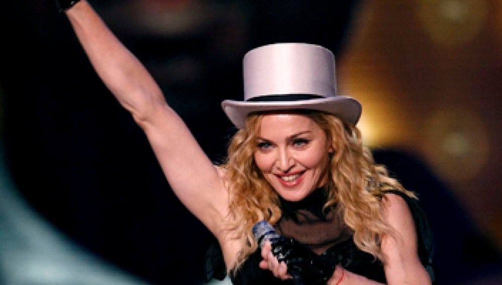 Madonna con su Sticky & Sweet Tour en Madrid