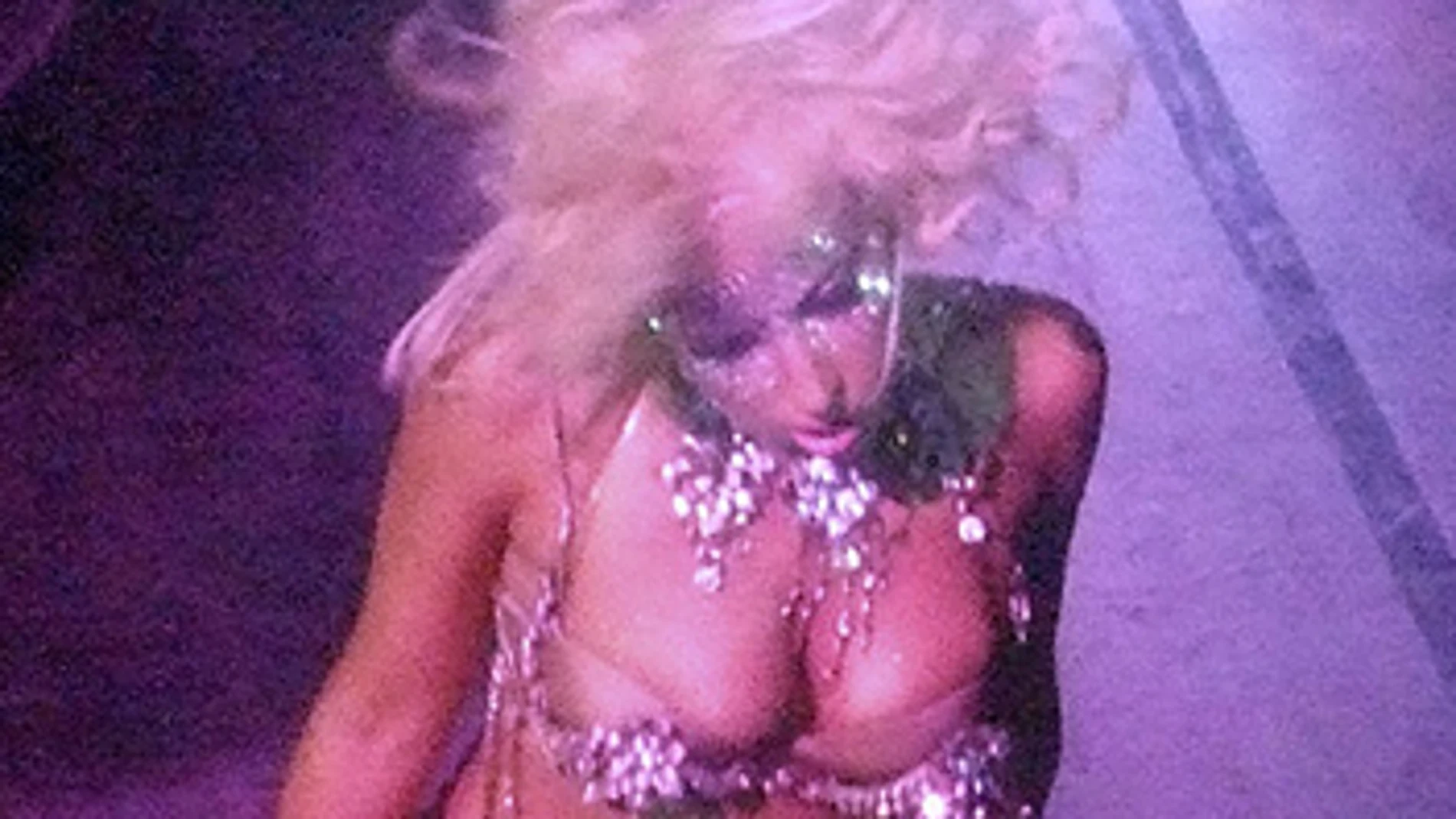 Lady Gaga, durante el polémico concierto que ofreció en Ibiza Lady Gaga, durante el polémico concierto que ofreció en Ibiza