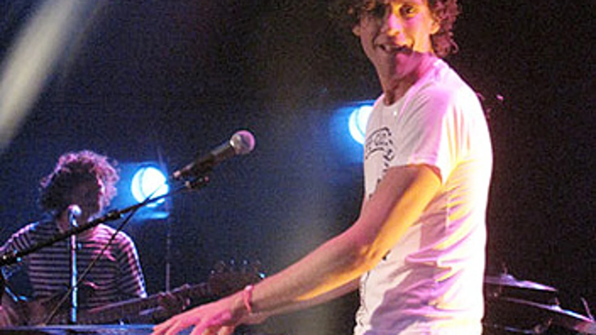 Mika en uno de sus conciertos Mika en uno de sus conciertos
