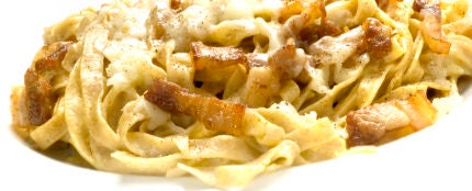 Pasta fresca a la carbonara