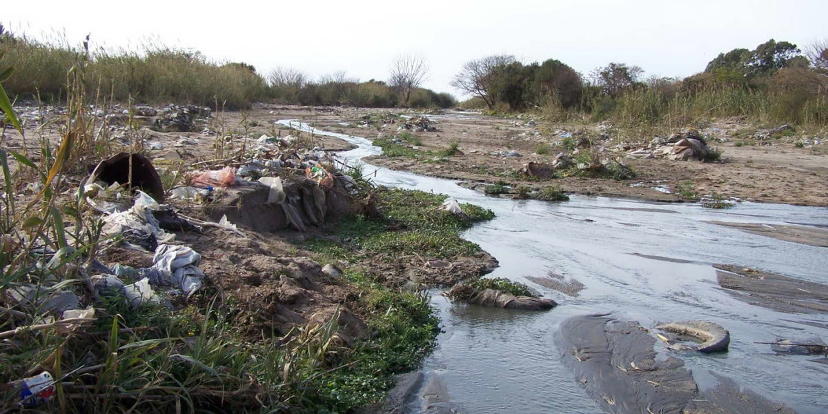 Río contaminado